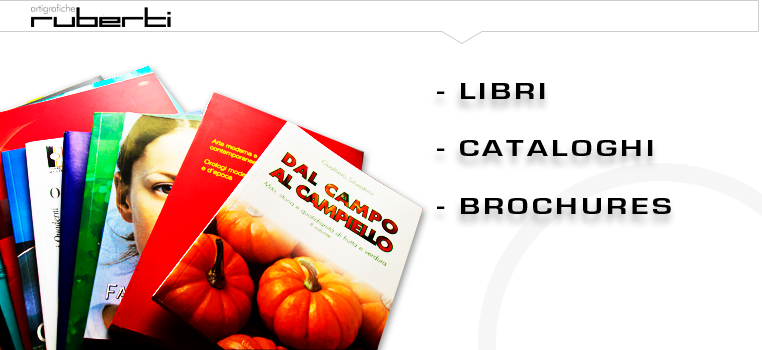 libri, cataloghi, bochures